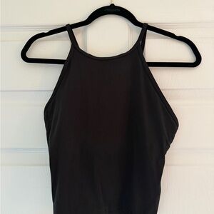 Lululemon black strappy tank top size 6